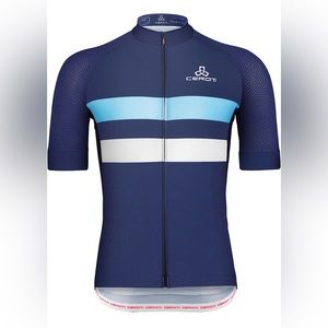 CEROTIPOLAR Snug Fit Men Air Cool Cycling Zipper Jersey UPF 50